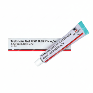 A-Ret Gel texture applied on skin