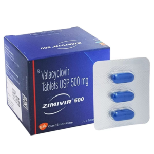 Zimivir (Valacyclovir) antiviral tablets for herpes and shingles treatment