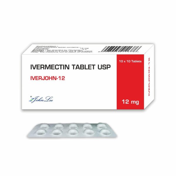 Iverjohn 12 mg Ivermectin antiparasitic tablet parasite infection treatment